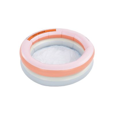 Swim Essentials  Rainbow printed Inflatable Baby Pool 60 cm diameter - Dual rings Suitable for Age +3