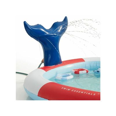 Swim Essentials  Whale Adventure Inflatable Pool 210 cm diameter, Suitable for Age +3