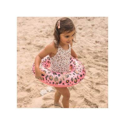 Swim Essentials  Rose Gold Leopard Kids Swimring 55 cm diameter, Suitable for Age +3