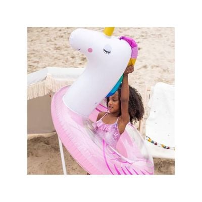 Swim Essentials  Transparant Unicorn Swimring 104 cm diameter, Suitable for Age +3