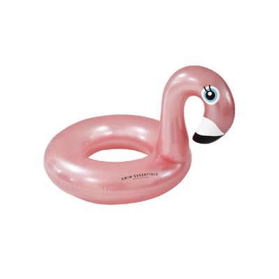 Swim Essentials  Rose Gold Flamingo Swimring 95 cm diameter, Suitable for Age +3