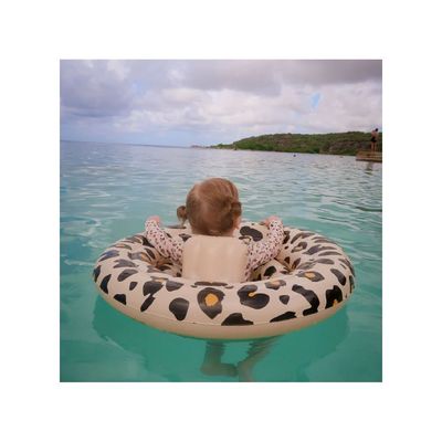Swim Essentials  Beige Leopard printed Baby Swimseat, suitable for Age 0-1 year