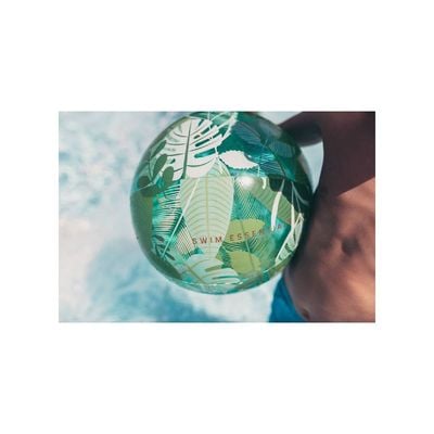 Swim Essentials  Tropical Leaves Inflatable Beachball 51cm Diameter, Suitable for Age +3