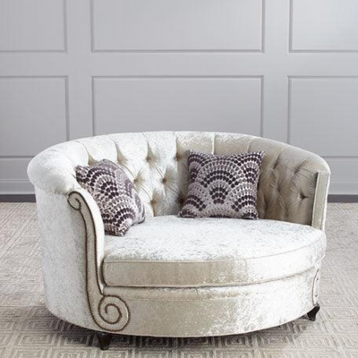 Wooden Twist Handmade Button Tufted Design Solid Wood & Velvet Upholstery Haily Cuddle Chair (With 2 Pillows)
Wooden Twist Handmade Button Tufted Design Solid Wood & Velvet Upholstery Haily Cuddle Chair (With 2 Pillows)