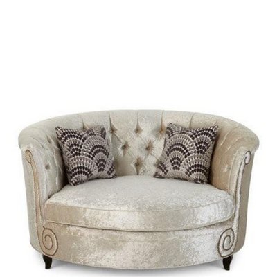 Wooden Twist Handmade Button Tufted Design Solid Wood & Velvet Upholstery Haily Cuddle Chair (With 2 Pillows)
Wooden Twist Handmade Button Tufted Design Solid Wood & Velvet Upholstery Haily Cuddle Chair (With 2 Pillows)