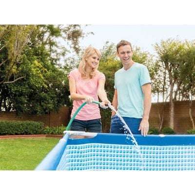 INTEX Oasis Steel Frame Rectangular above ground Pool (4.5m x 2.2m x 0.8m)