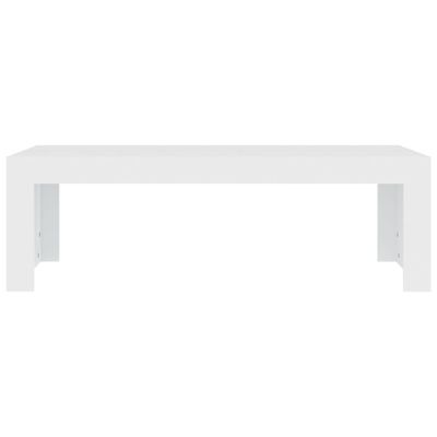 Coffee Table White 110x50x35 cm Engineered Wood