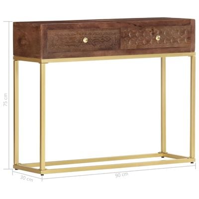 Console Table 90x30x75 cm Solid Mango Wood