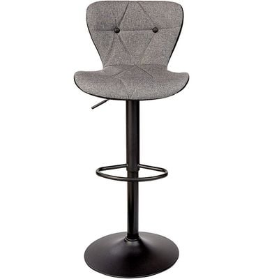 Mahmayi Adjustable Bar Stool for Home Bar Use (Pack of 1, Grey)