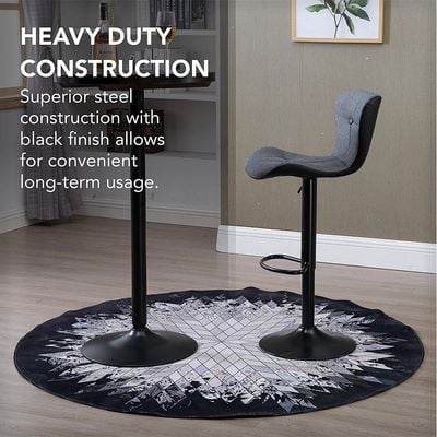 Mahmayi Adjustable Bar Stool for Home Bar Use (Pack of 1, Grey)