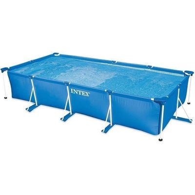  Intex Oasis Steel Frame Rectangular above ground Pool with pump (4.5m x 2.2m x 0.84m)  