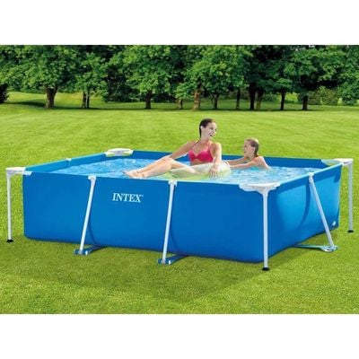  Intex Oasis Steel Frame Rectangular above ground Pool with pump (4.5m x 2.2m x 0.84m)  