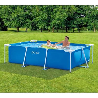  Intex Oasis Steel Frame Rectangular above ground Pool without pump (2.6m x 1.6m x 0.65m)  