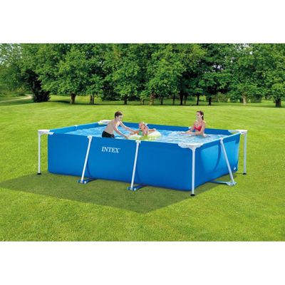  Intex Oasis Steel Frame Rectangular above ground Pool without pump (3 x 2 x 0.75 m)