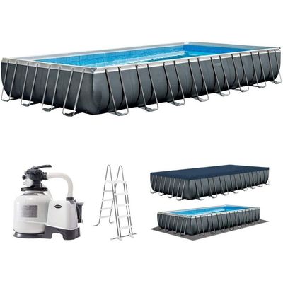 Intex Oasis Ultra Xtr Frame Pool With Filter, Pump, Cover, Ladder (9.75 x 4.87 x 1.32 m )