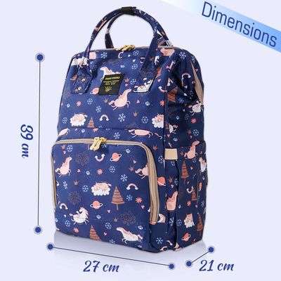 Sunveno Diaper Bag with Changing Mat - Blue Dream Sky