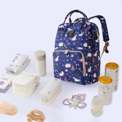 Sunveno Diaper Bag with Changing Mat - Blue Dream Sky