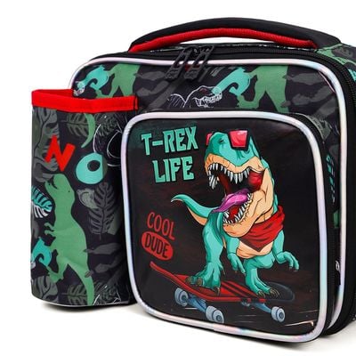 Eazy Kids Bottle/Lunch Bag  Dinosaur - Green