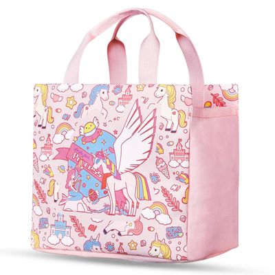 Nohoo Kids 16 Inch School Bag with Handbag Combo Unicorn - Pink