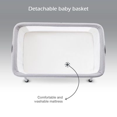 Teknum SLEEPZEN 2 Bedside Crib Bassinet - Grey