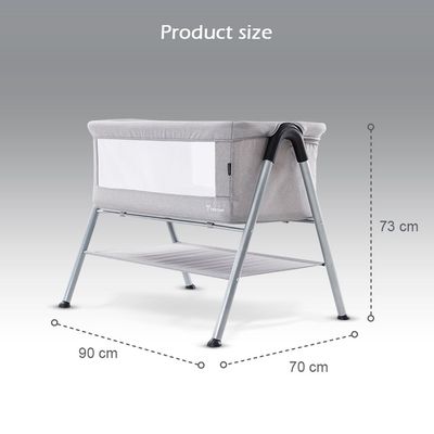 Teknum SLEEPZEN 2 Bedside Crib Bassinet - Grey