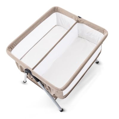 Teknum FELLOW 2 Twin Bedside Crib Bassinet - Ivory