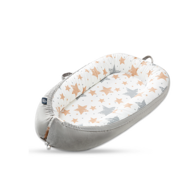 Little Story fiberfill Lounger Bed w/Feeding Pillow - Galaxy