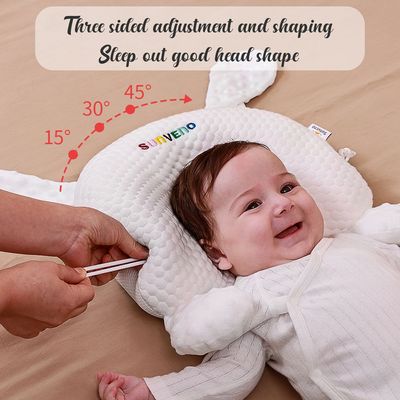 Sunveno Infant Head Shaper Rabbit Pillow - White