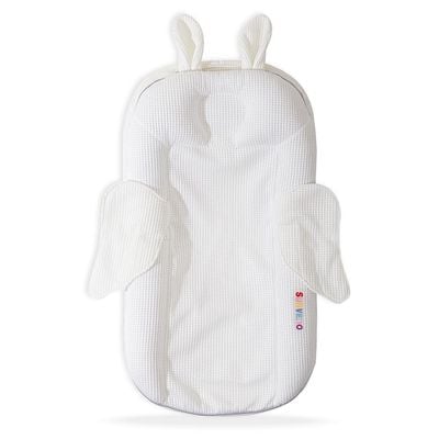 Sunveno Portable Baby Anti - spill Milk U Shape Pillow with Slope pad and Hip Pillow - White