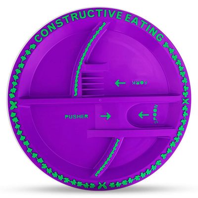 Eazy Kids Eating Plate - Garden Purple