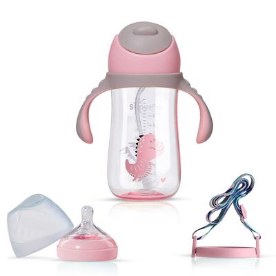 Sunveno Water Cup/Feeding Bottle 300ml - Pink