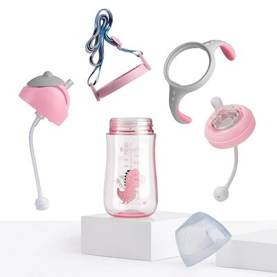 Sunveno Water Cup/Feeding Bottle 300ml - Pink