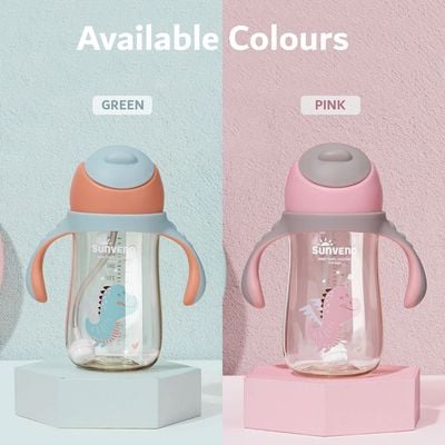 Sunveno Water Cup/Feeding Bottle 300ml - Pink