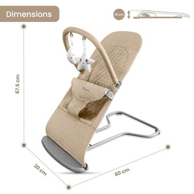 Teknum 3 - Stage Baby Bouncer/ Recliner Seat - Ivory