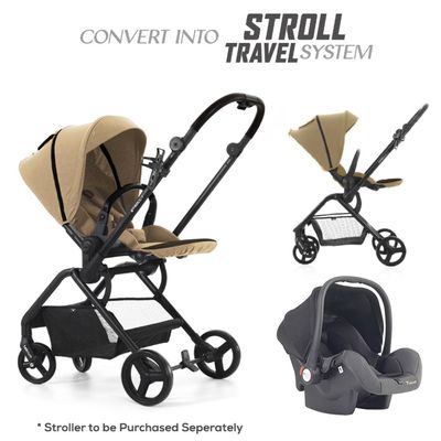 Teknum STROLL1 Reversible Travel Stroller - Khaki