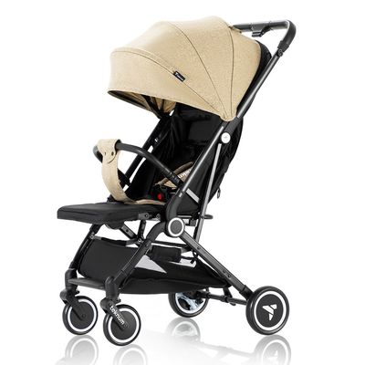 Teknum Travel Cabin Stroller with Coffee Cup Holder - Ivory