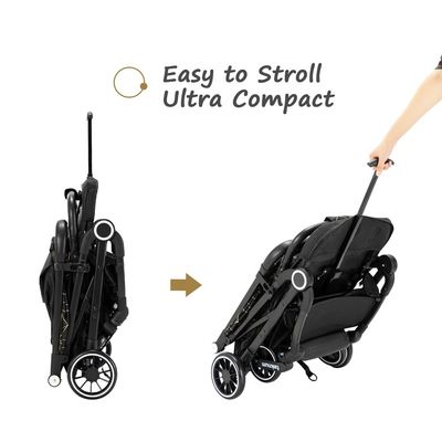 TEKNUM TravelZen Stroller with Coffee Cup Holder - Black Gold