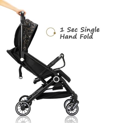 TEKNUM TravelZen Stroller with Coffee Cup Holder - Black Gold