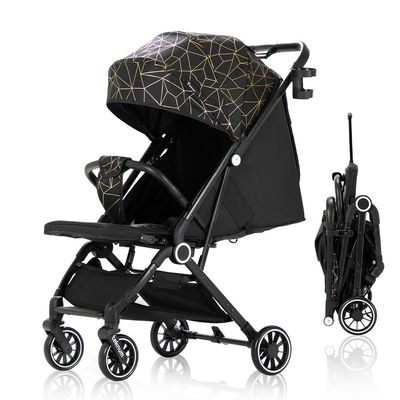 TEKNUM TravelZen Stroller with Coffee Cup Holder - Black Gold