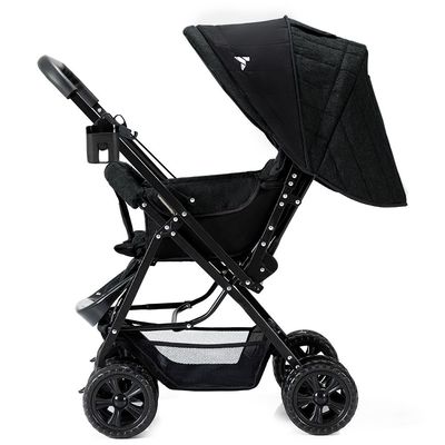 Teknum Reversible Look at Me Stroller w/ Diaper Bags - Black