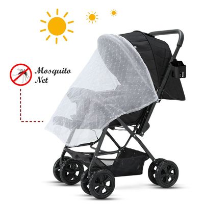 Teknum Reversible Look at Me Stroller w/ Diaper Bags - Black