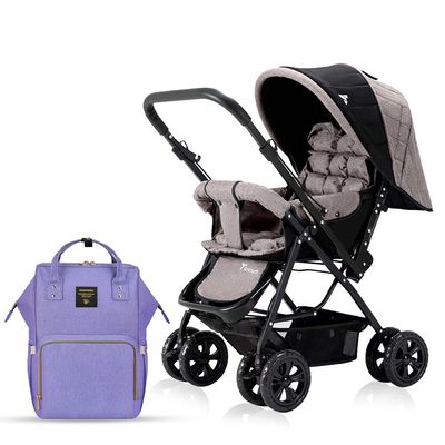 Teknum Reversible Look at Me Stroller w/ Diaper Bags - Khaki