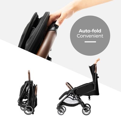 Teknum Travel EXPLORER 2 Auto Fold Stroller - Black