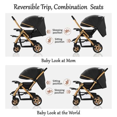 TEKNUM Reversible Trip2 Stroller - Black