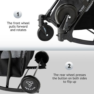 Teknum 2in1 Glide Stroller - Black