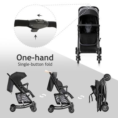 Teknum 2in1 Glide Stroller - Black