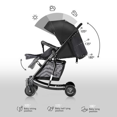 Teknum 2in1 Glide Stroller - Black