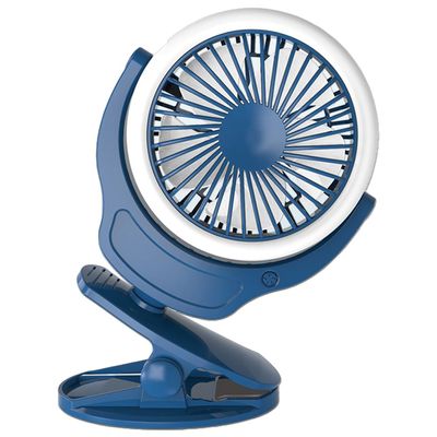 Teknum 2 - IN - 1 Stroller USB Charging Fan with Light - Blue