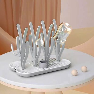 Eazy Kids Baby Bottle Drying Rack 16 peg - Grey