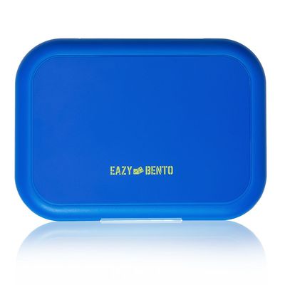 Eazy Kids 4 Compartment Bento Lunch Box - Mat Blue